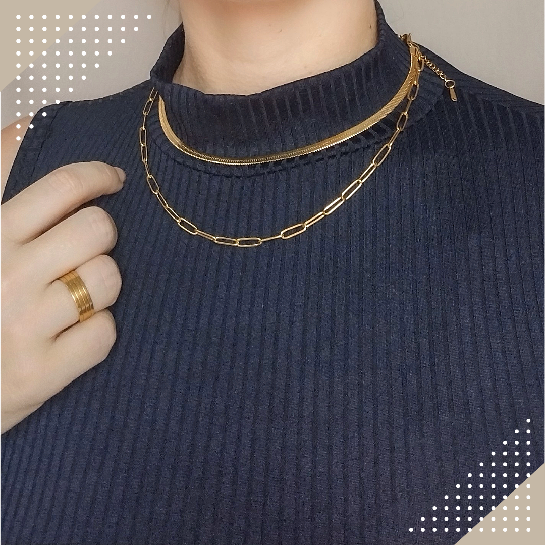 Mix Chocker Fita + Colar Clipe