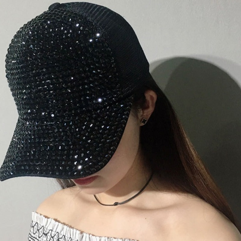 Boné Feminino com Strass