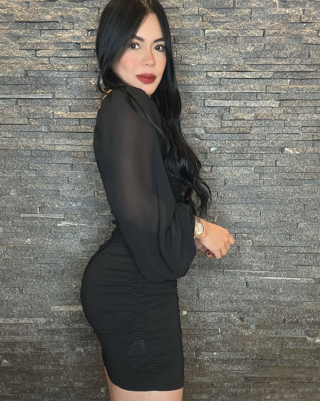 Vestido Manga Bufante Tule