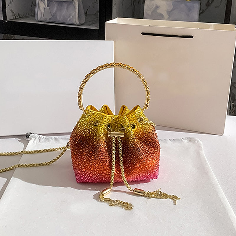 Bolsa Para Festa Gotas de Cristal