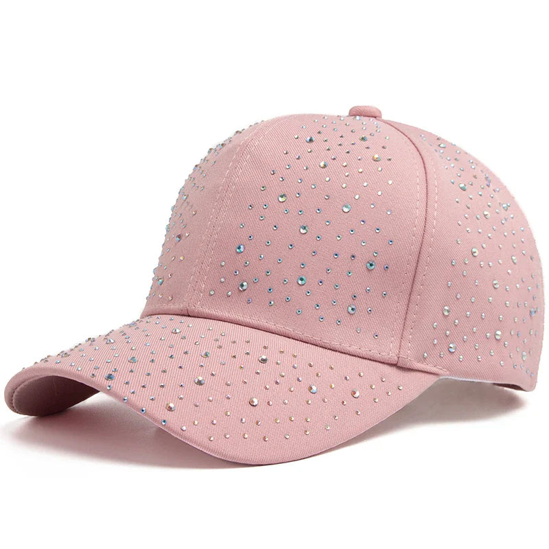 Boné Feminino Gotas de Diamante
