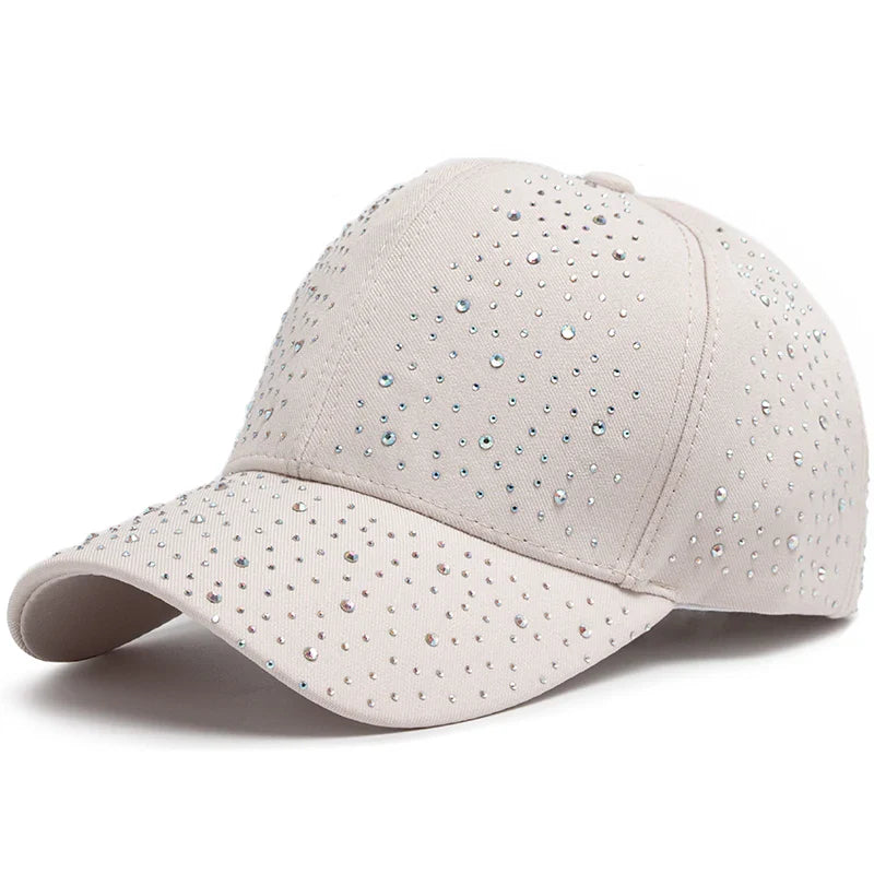 Boné Feminino Gotas de Diamante