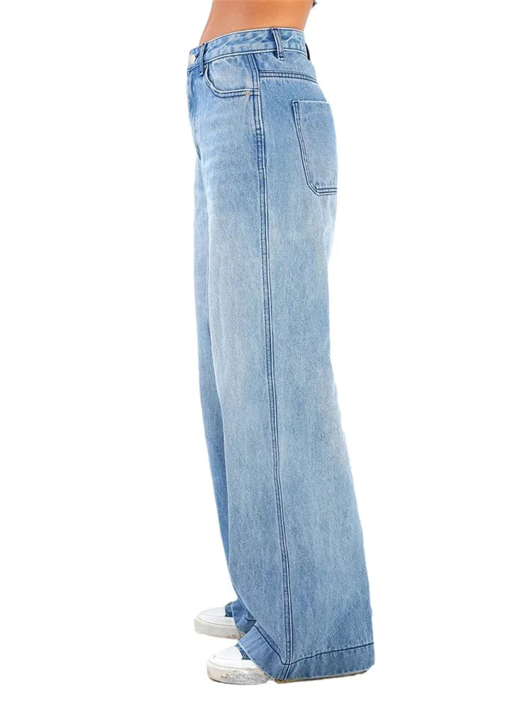 Calça jeans feminina cintura alta