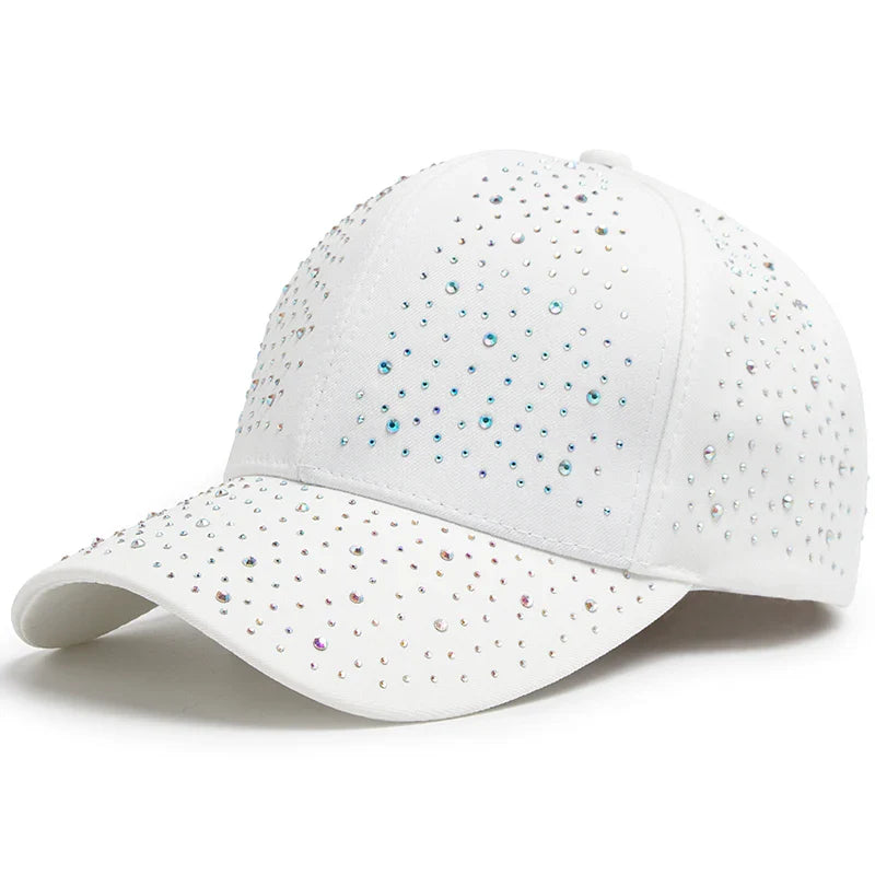 Boné Feminino Gotas de Diamante
