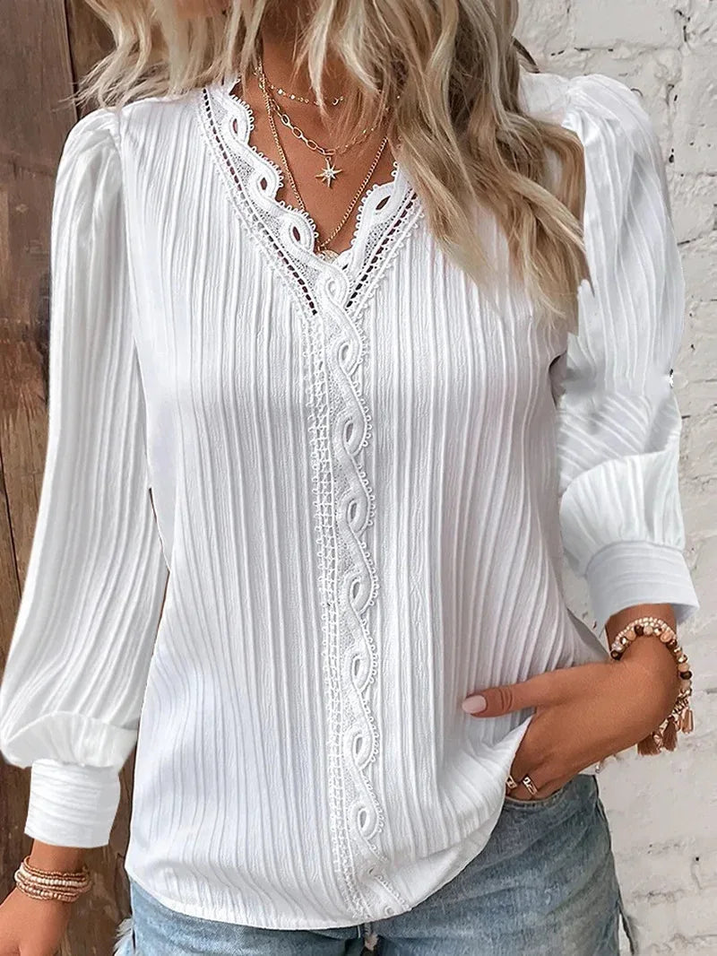 Camisa feminina elegante de verão