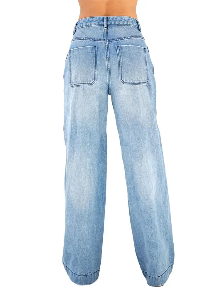 Calça jeans feminina cintura alta