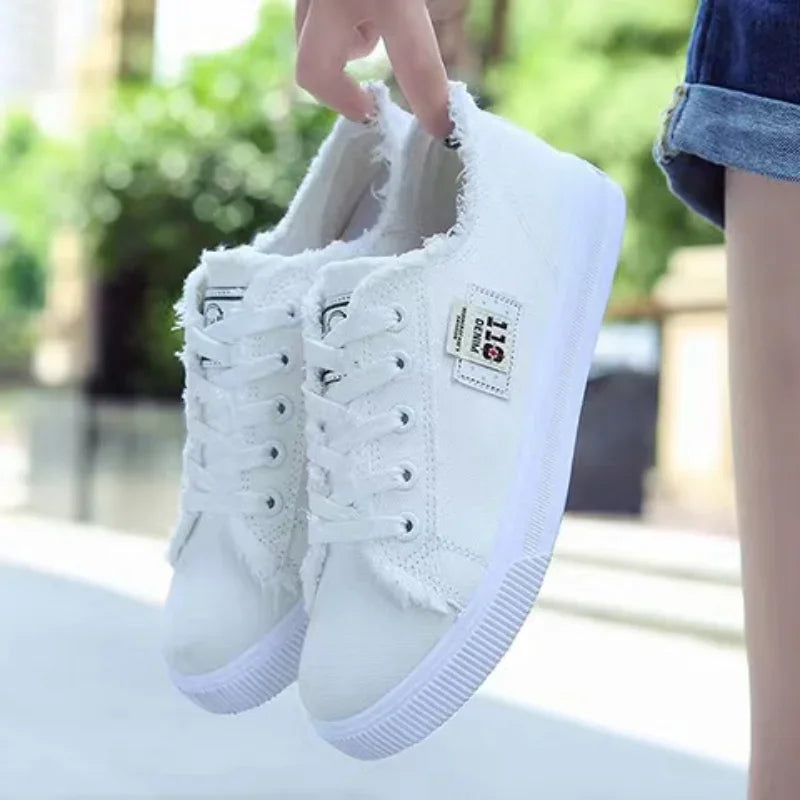 Novos sapatos de lona femininos primavera-verão 2023