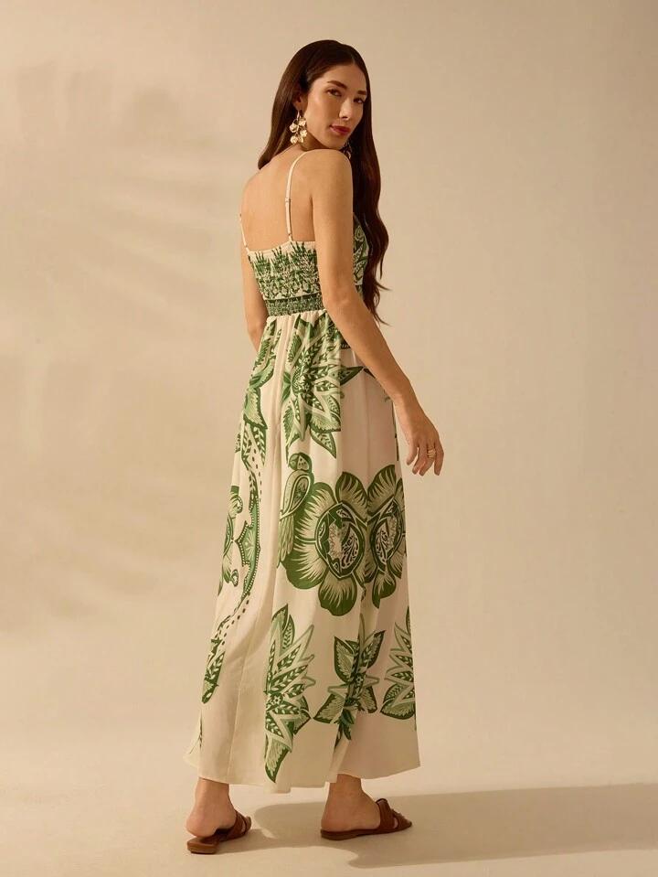 Vestido Azul Floral