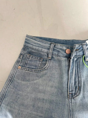 Calça jeans feminina larga
