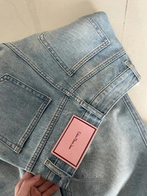 Calça jeans feminina larga