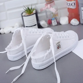Novos sapatos de lona femininos primavera-verão 2023