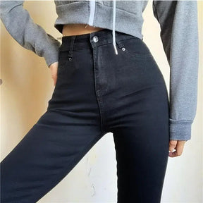 Calça jeans skinny feminina elástica