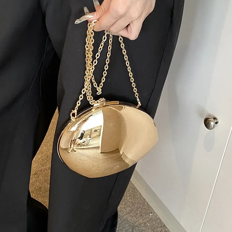 Bolsa de Mão Dourada