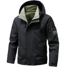 Jaqueta impermeável masculina ao ar livre softshell zip up jaqueta com capuz