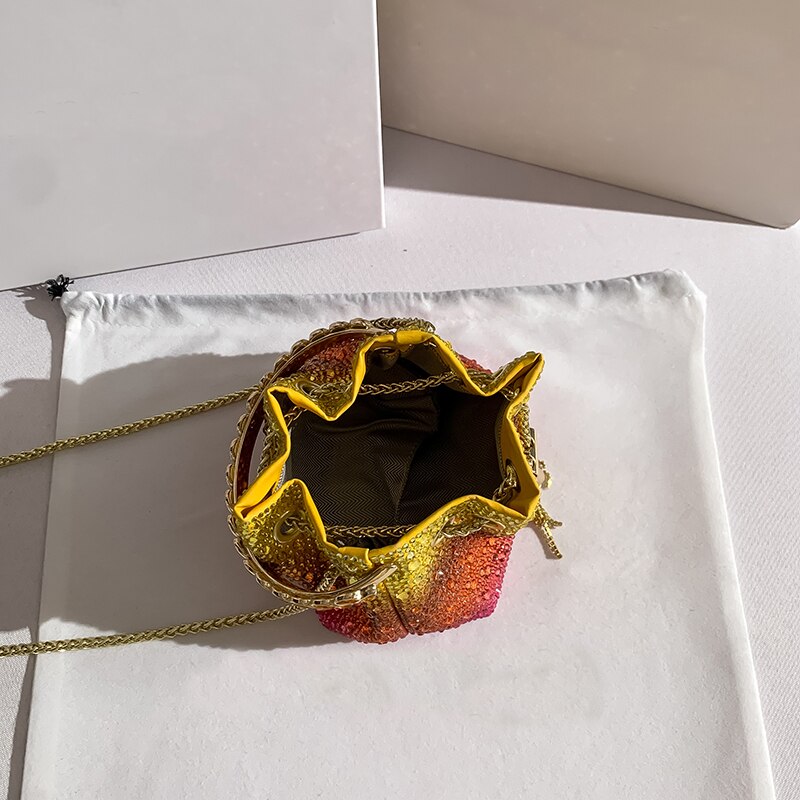 Bolsa Para Festa Gotas de Cristal