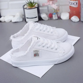 Novos sapatos de lona femininos primavera-verão 2023