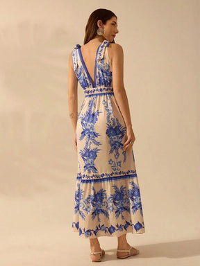 Vestido Floral Longo
