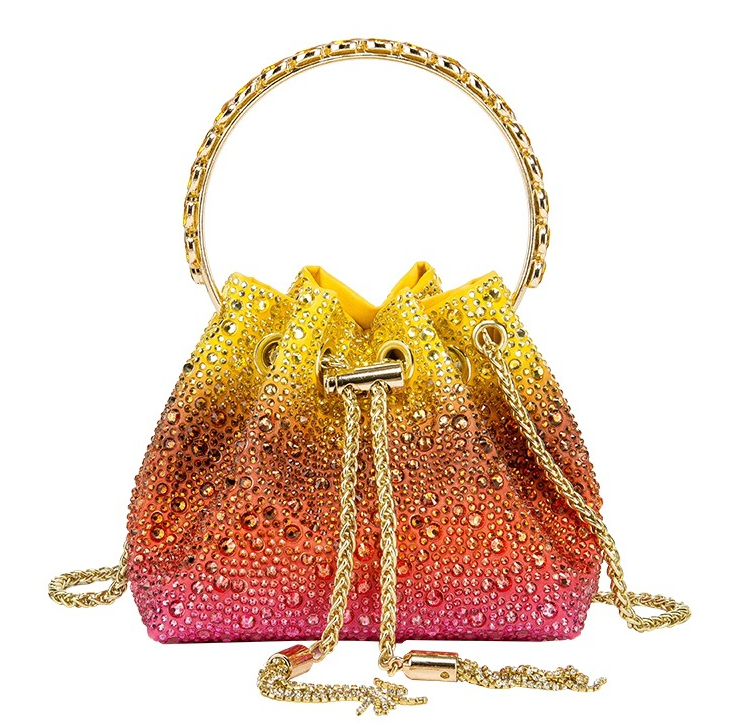 Bolsa Para Festa Gotas de Cristal